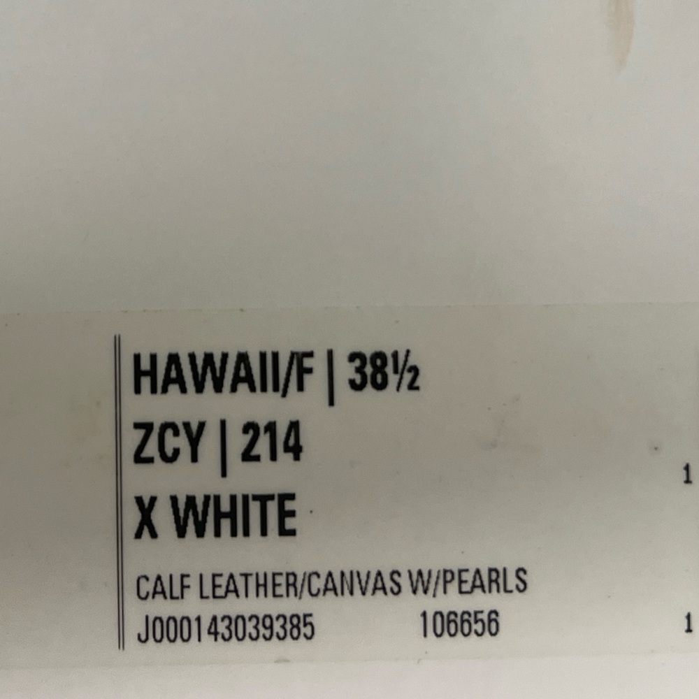 JIMMY CHOO Hawaii Pearl Sneakers White Size 38.5 - Picture 8 of 8
